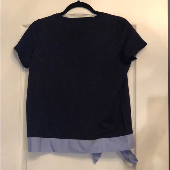 ⭐️⭐️⭐️NWT JCREW NAVY TEE W/BLUE OXFORD TIE SMALL! - Picture 4 of 6